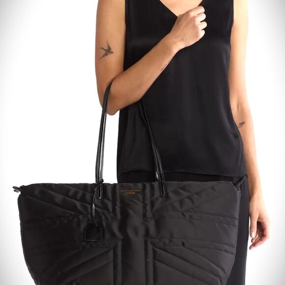 KURT GEIGER Recycled Union Jack Shopper Tote Bag in Black - Picture 3 of 8